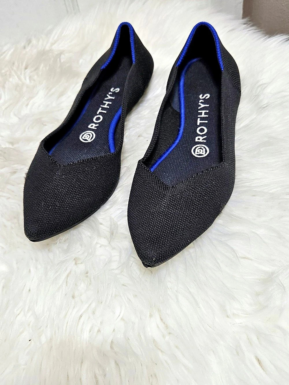 Rothy’s The Point flats in classic black